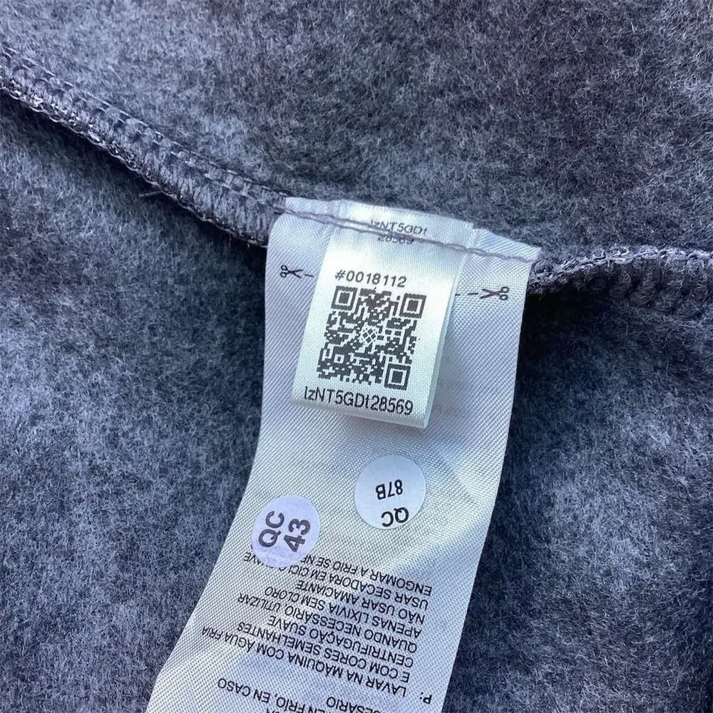 Adidas Men's Gray Fleece Quarter Zip Pullover Top Size‎ L Golf Casual